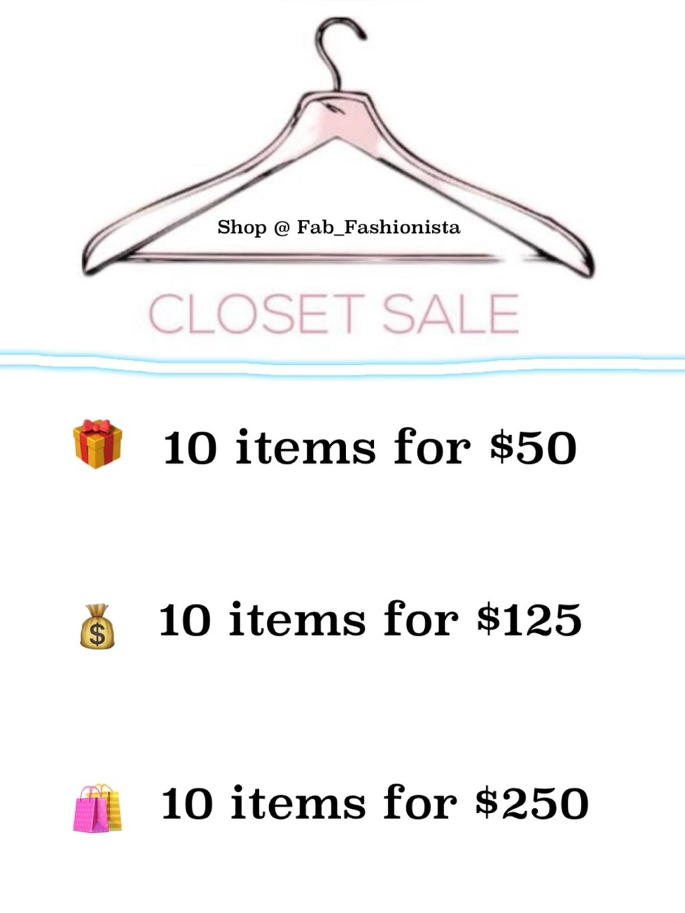 Closet Sale